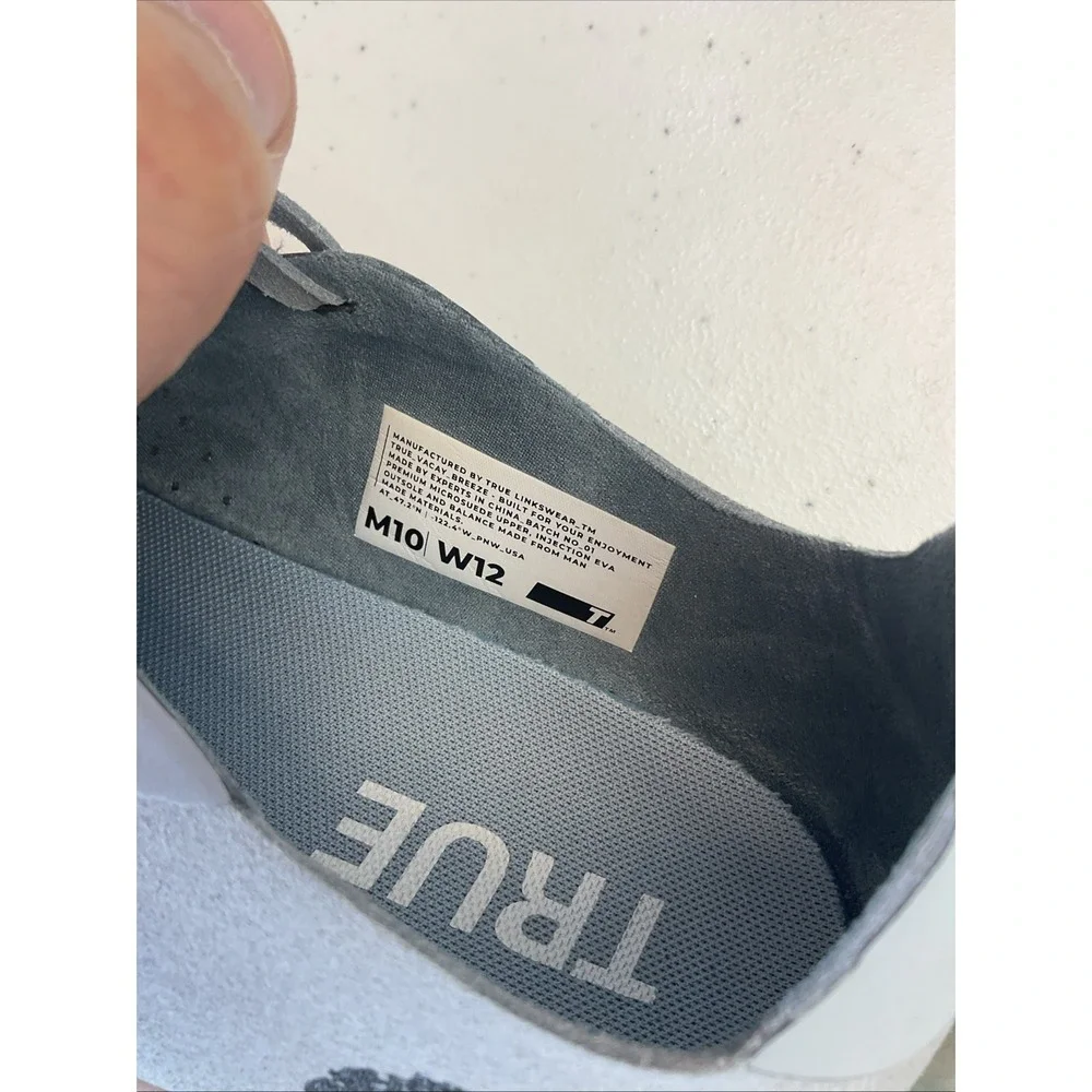 True Linkswear VACAY BREEZE‎ Glacier (Light Gray) Golf Men's 10 Women's 12